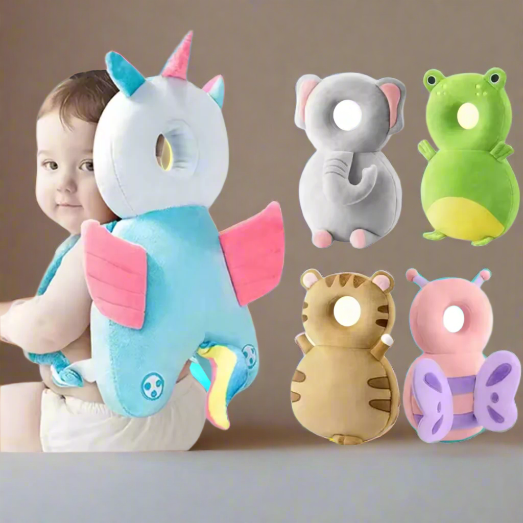 Back cushion with headrest