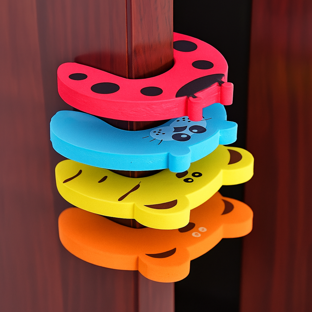 Weiches Türstopper-Set zum Schutz von Babyfingern