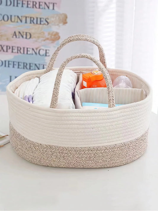 Multifunctional Handwoven Storage Basket Organizer 