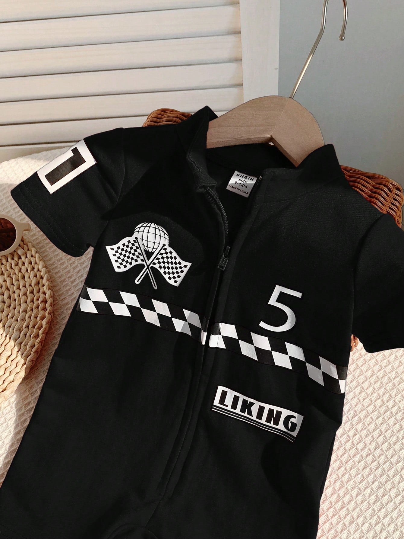 Summer Baby Set – Soft Knitted Romper Car Sport