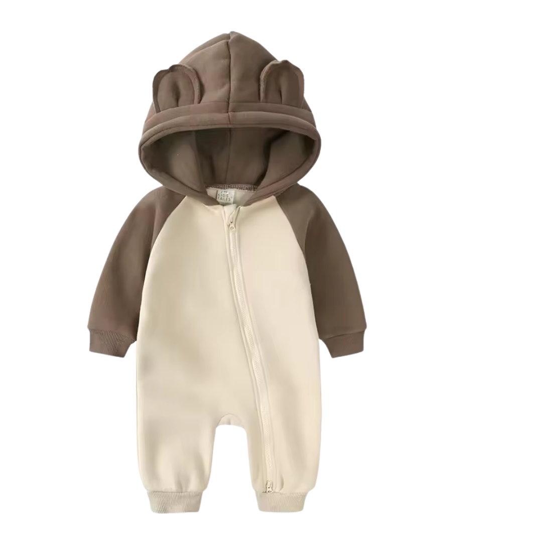 Fleece romper for boys and girls