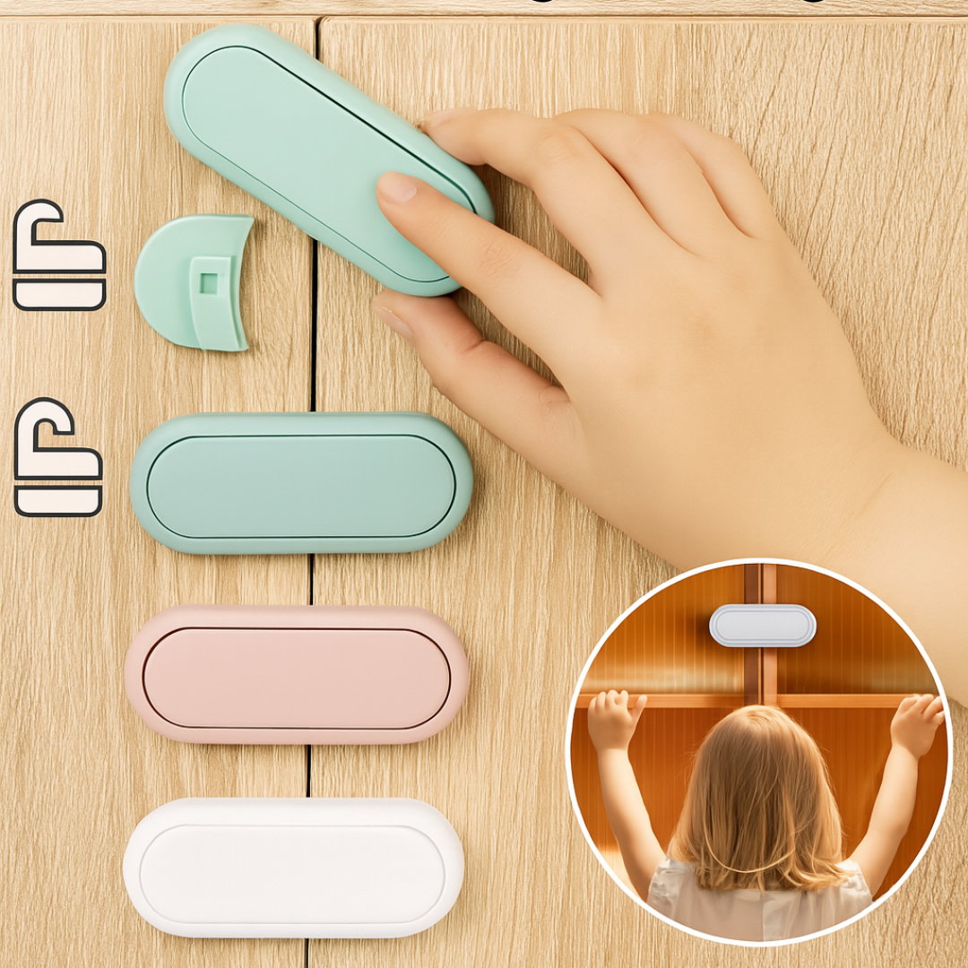 Safety Lock Set for Cabinets &amp; Drawers – For Child-Safe Homes
