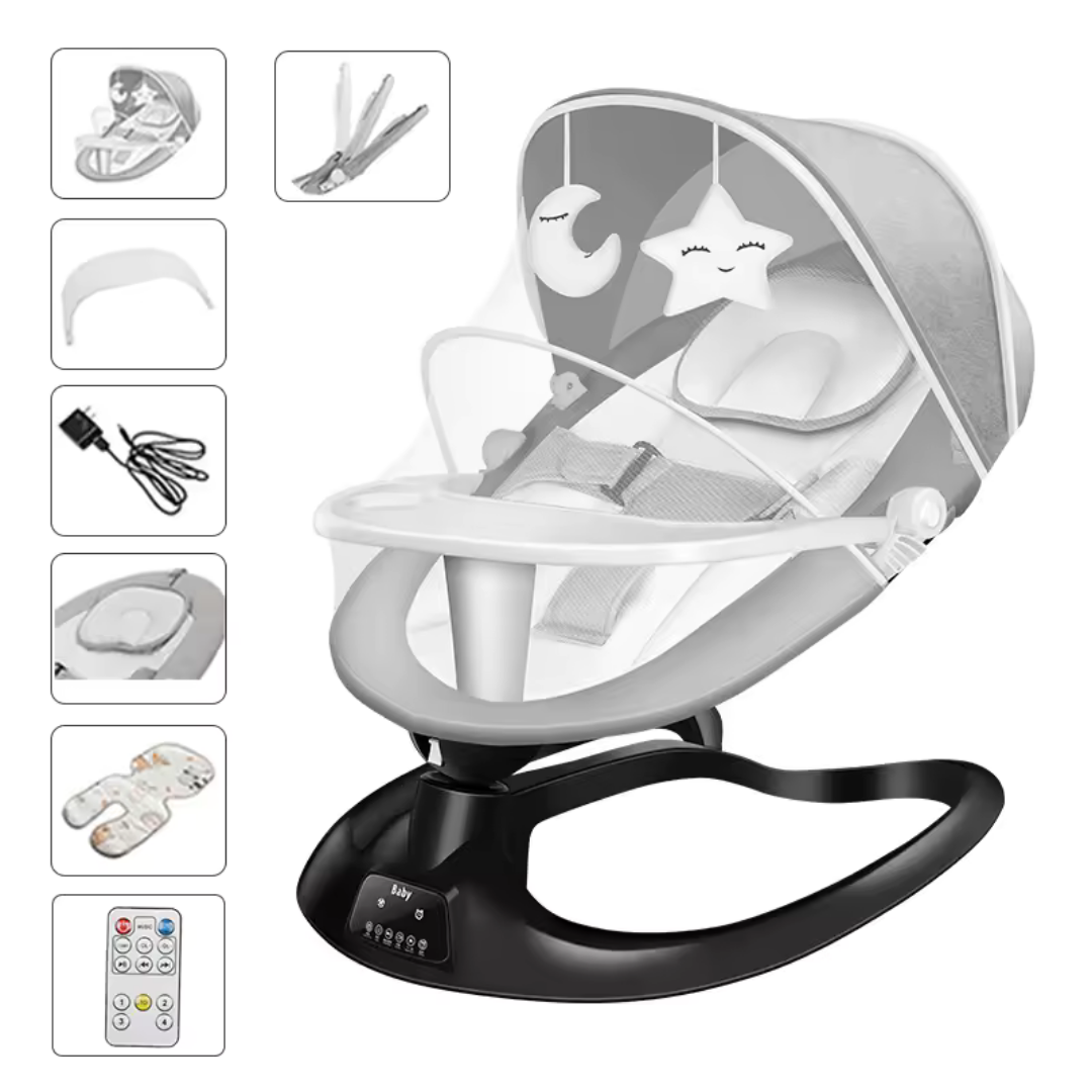 Electric Baby Rocking Chair with Mosquito Net
