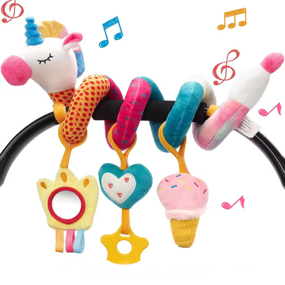 Stroller Play Arch with Plush Animals