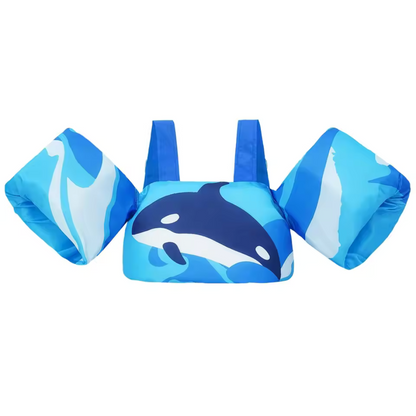 Schwimmtrainer mit schwimmenden Ärmeln