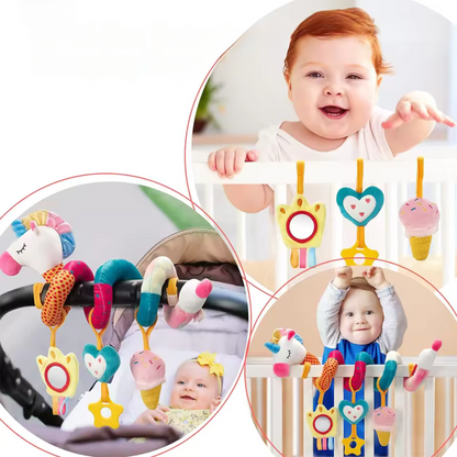 Stroller Play Arch with Plush Animals