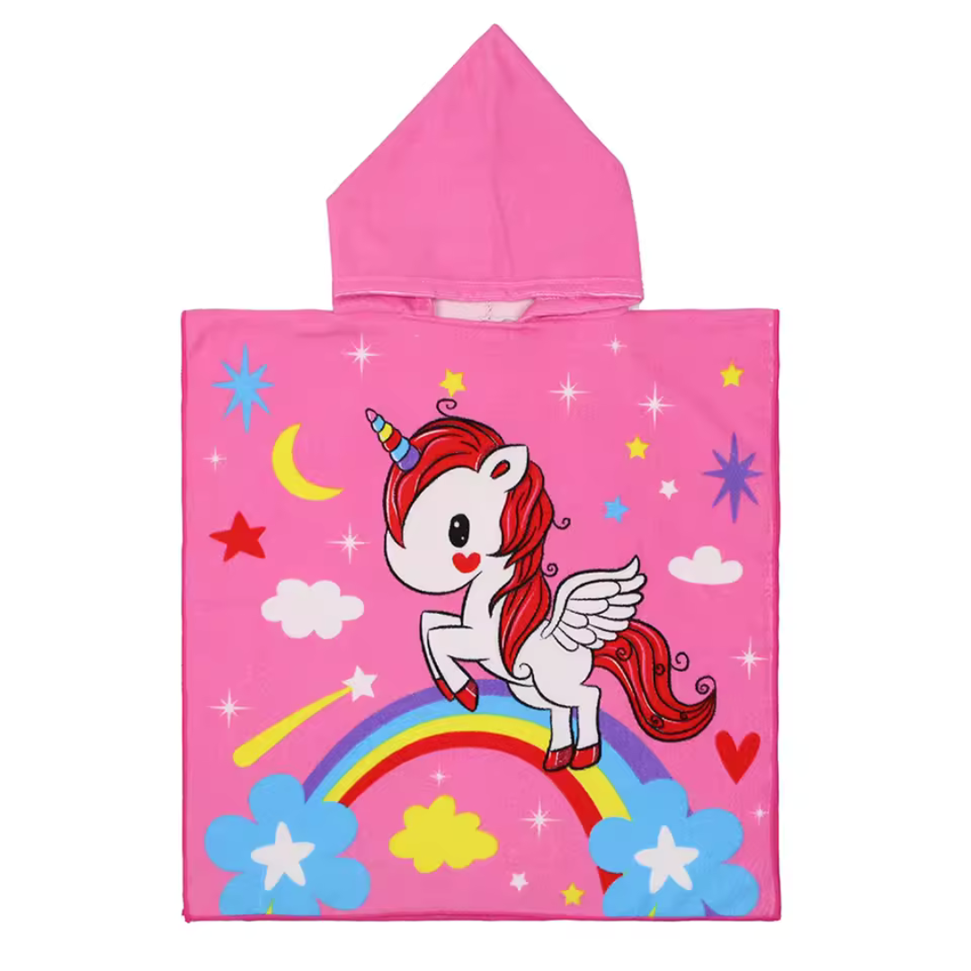 Children's Hooded Towel with Print