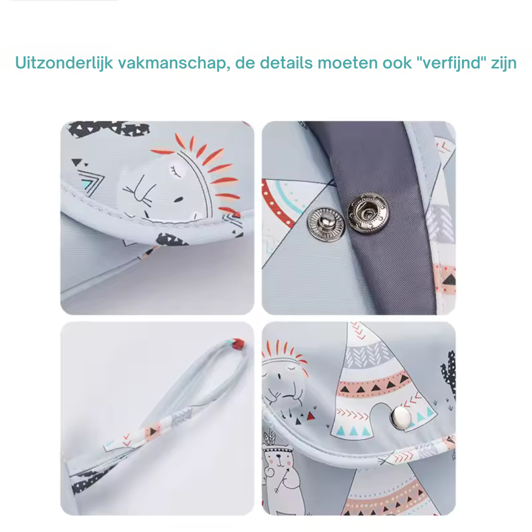 Waterproof Diaper Bag with Cartoon Print