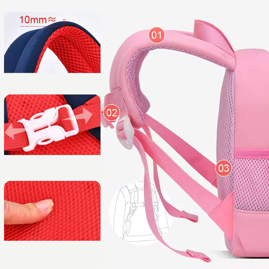 Kinderrucksack mit Cartoon-Aufdruck