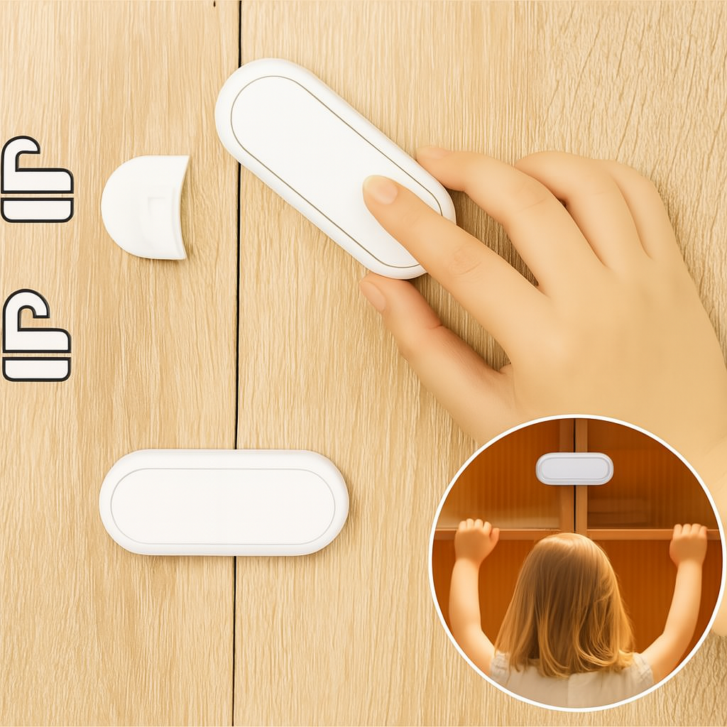 Safety Lock Set for Cabinets &amp; Drawers – For Child-Safe Homes