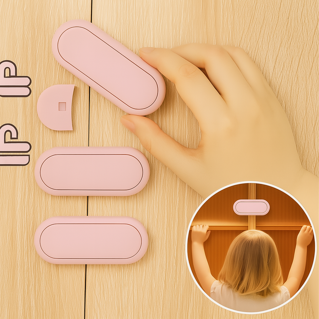 Safety Lock Set for Cabinets &amp; Drawers – For Child-Safe Homes