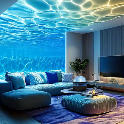 Sleeping lamp with sea effect