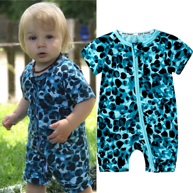 Baby-Strampler, kurzärmelig, Baumwolle, Unisex, bequemer Jumpsuit