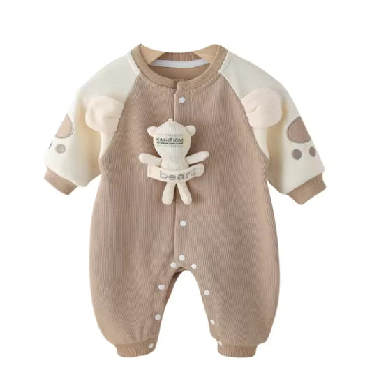 Waffle Knit Romper for Boys