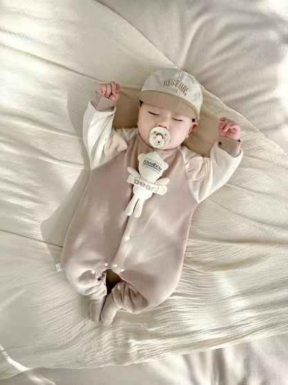 Waffle Knit Romper for Boys