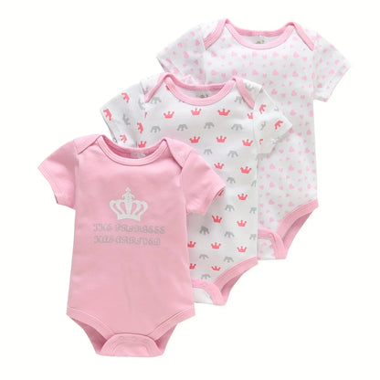 3-teiliges Baby-Strampler-Set, Kurzarm, Sommeroutfit