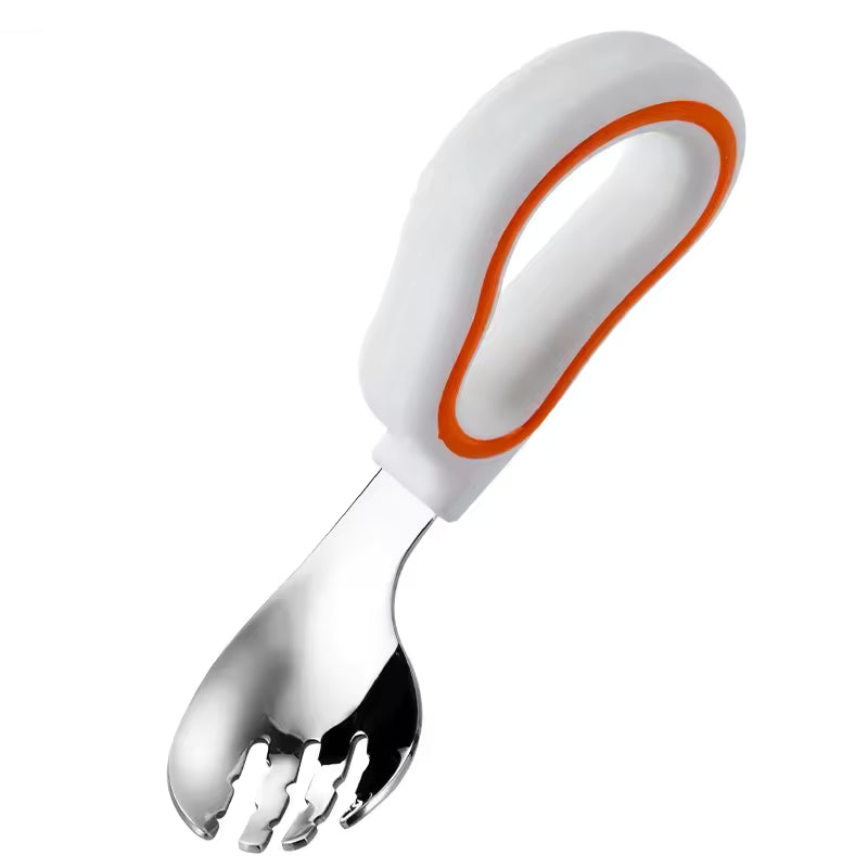 Soft Silicone Spoon and Fork for Babies