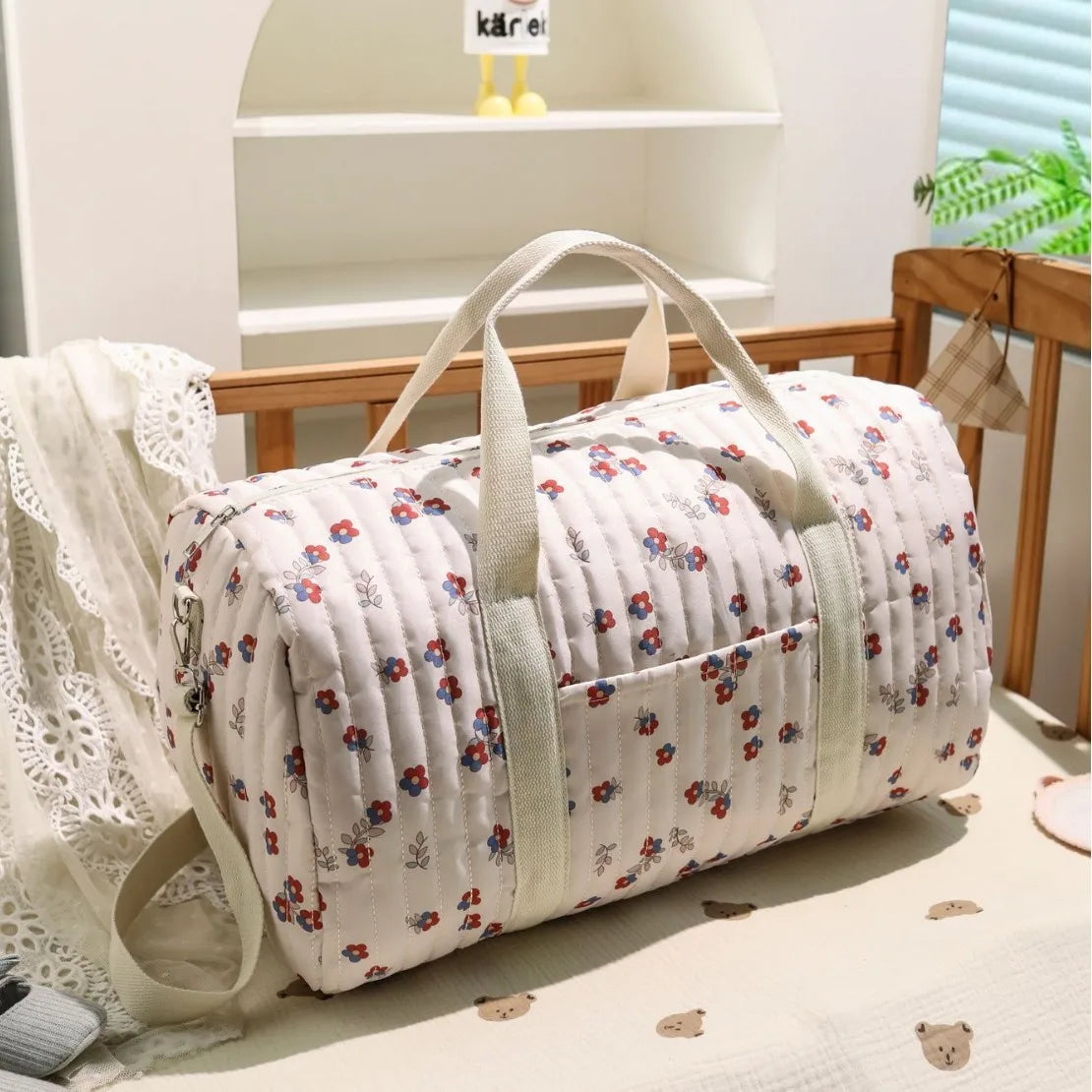 Korean Style Floral Print Bag