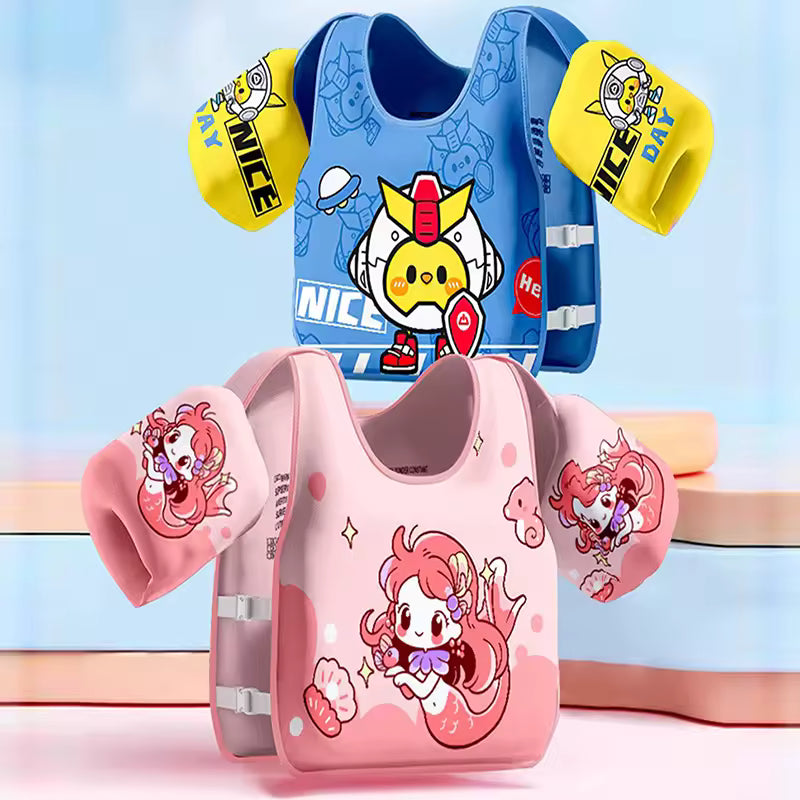 Children's swimsuit with cartoon print