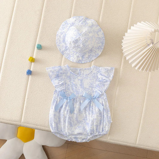 Baby Girl Romper Set – Boho Floral Style 