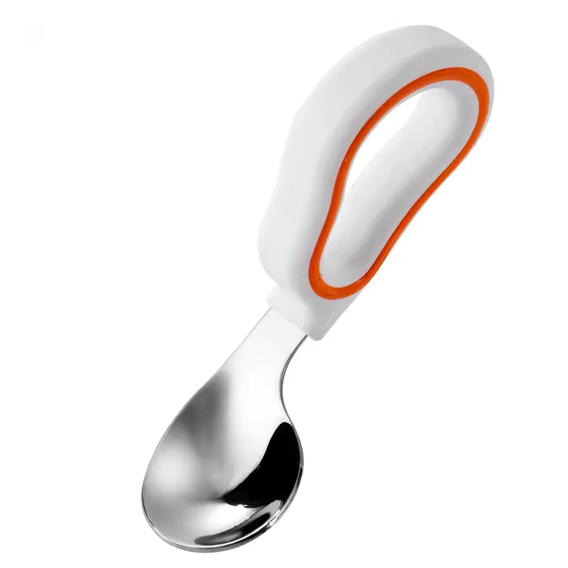 Soft Silicone Spoon and Fork for Babies