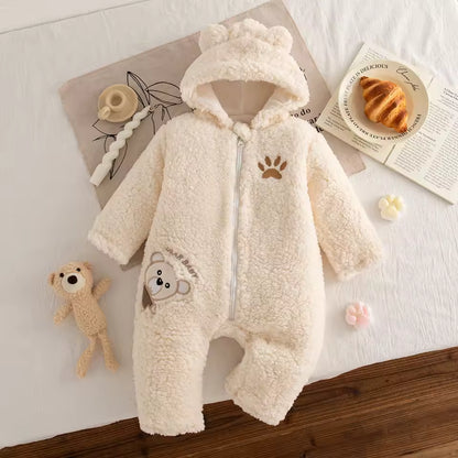 Winter Teddy Baby Strampler