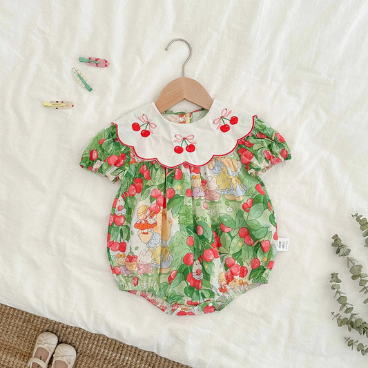 Cherry Animals Romper