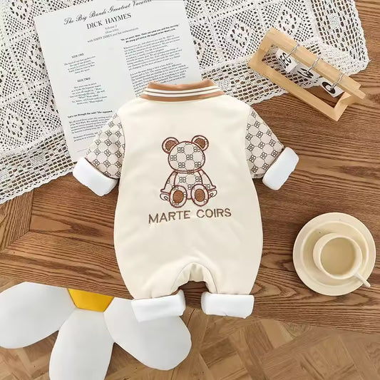 Warmer Baumwoll-Strampler für Jungen