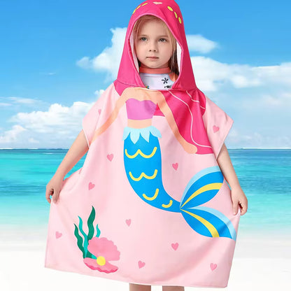 Children's Hooded Towel with Print