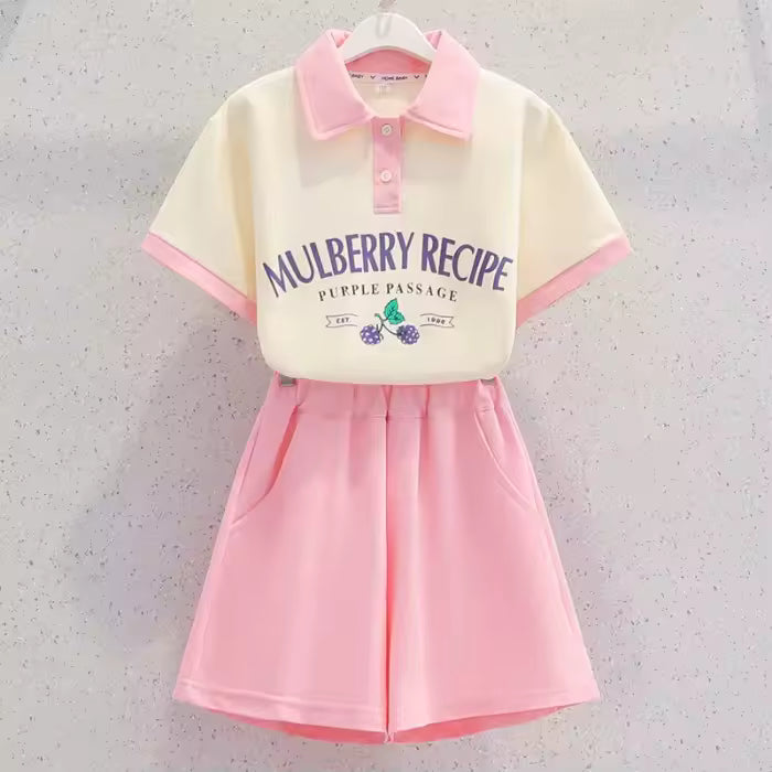 Summer Short Sleeve 2-Piece Set