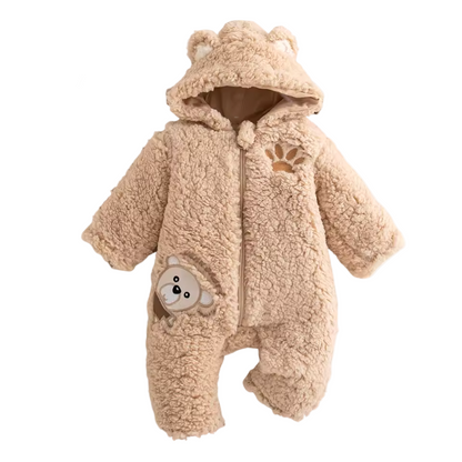 Winter Teddy Baby Strampler