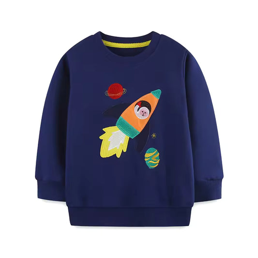 Toddler Cartoon Print Sweatshirt
