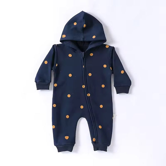 Fleece-Baby-Strampler mit Reißverschluss
