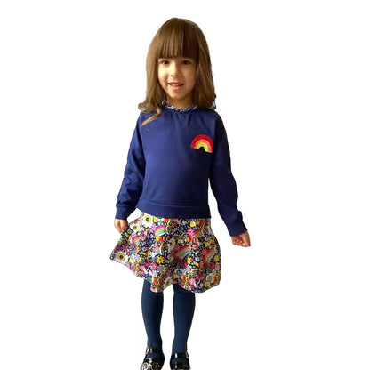Toddler Rainbow Print Dress