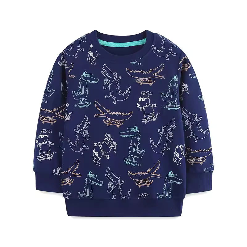 Sweatshirt mit Cartoon-Print für Kleinkinder