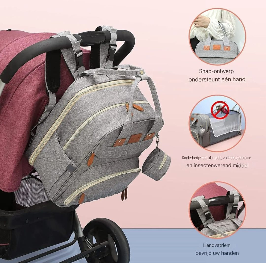 MamaMondo 3-in-1 Diaper Backpack 